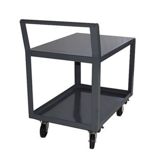 30 inch X 60 inch Welded Stock Cart with 6 inch Poly Casters