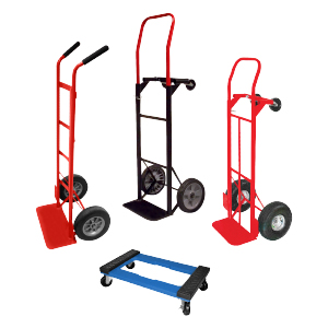3 hand trucks and dolly